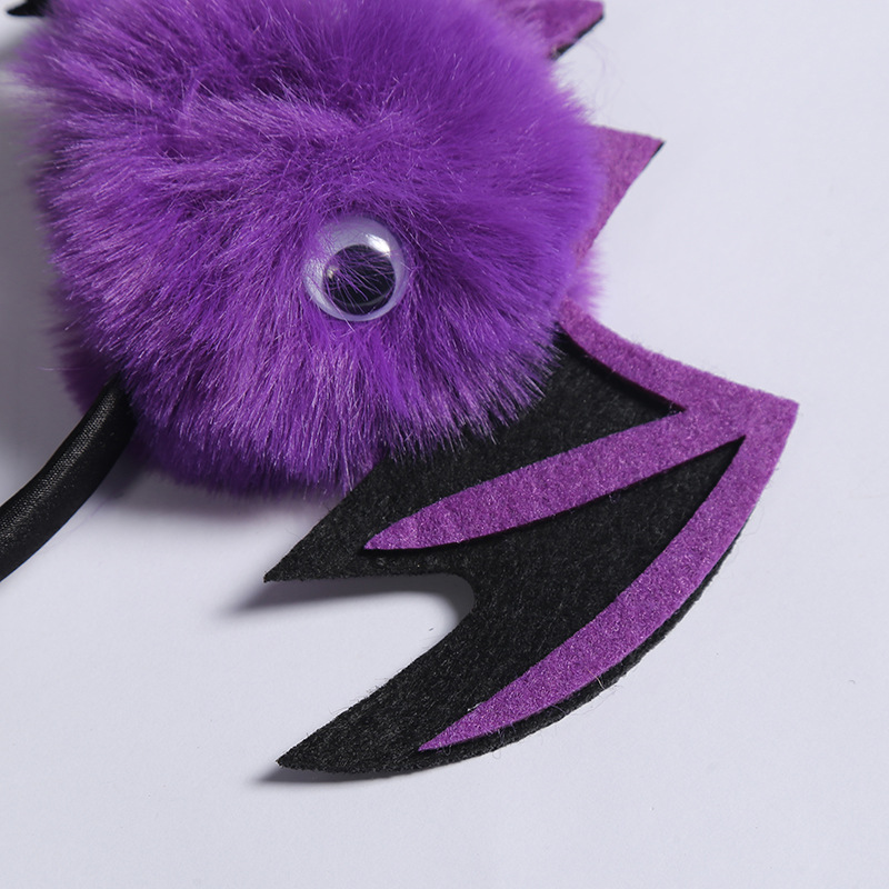 Halloween nueva diadema mascarada lindo divertido pequeño diablo murciélago diadema ambiente de vacaciones diadema al por mayor