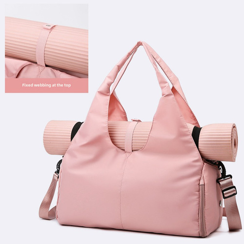 New Style Large Capacity Wet and Dry Separation Fitness Bag Independent Shoe Compartment Short Trip Travel Bag Storage Bag Multifunctional Yoga Bag