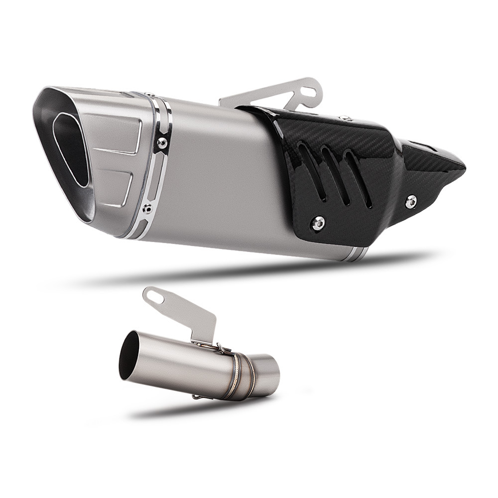 Suitable for Qianjiang Sai 600 stainless steel mid-section exhaust pipe and tail-section silencer set, Scorpio AR barrel exhaust