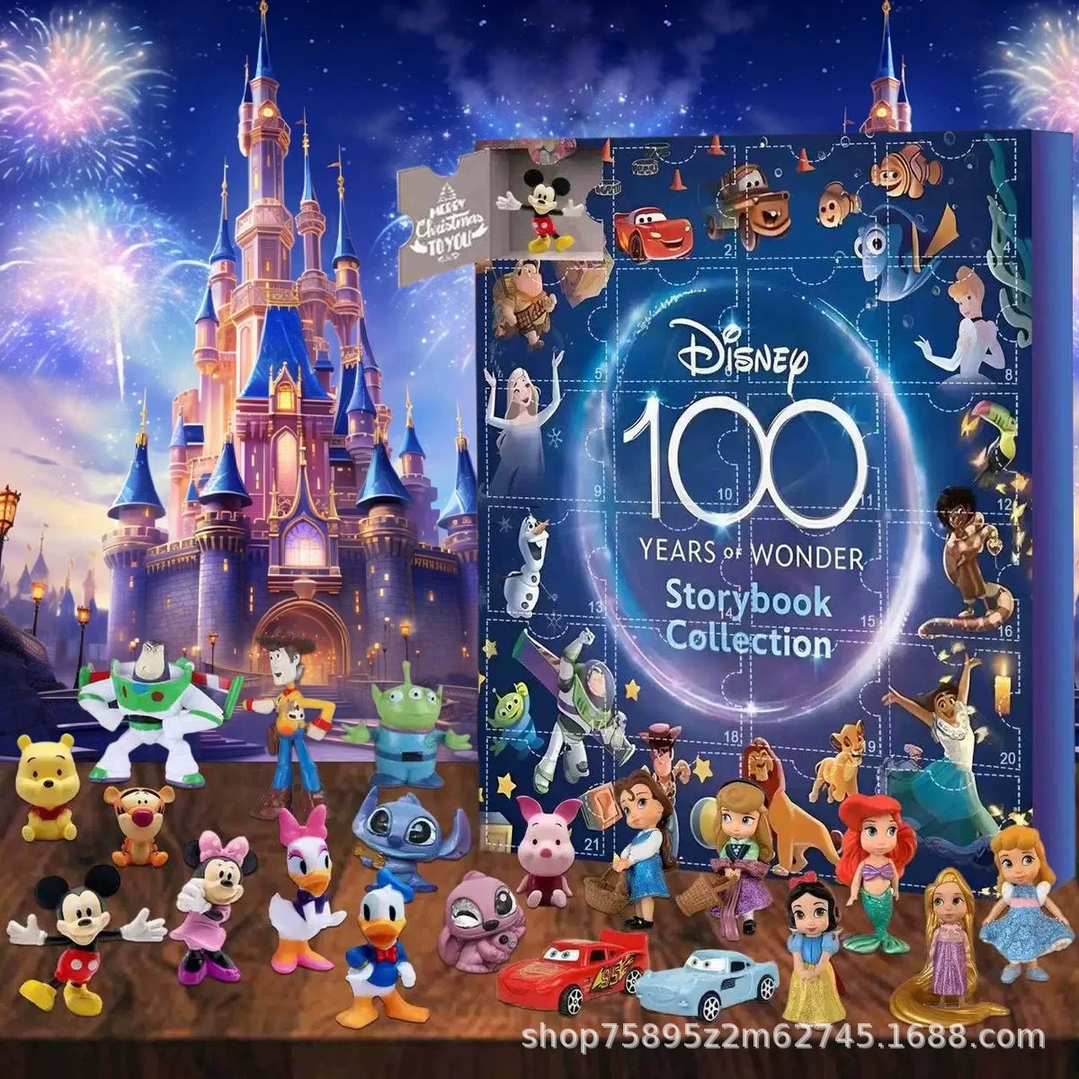 Адвент-календарь Disney Mickey на 24 дня, блайнд-бокс с фигурками, коллекционные украшения