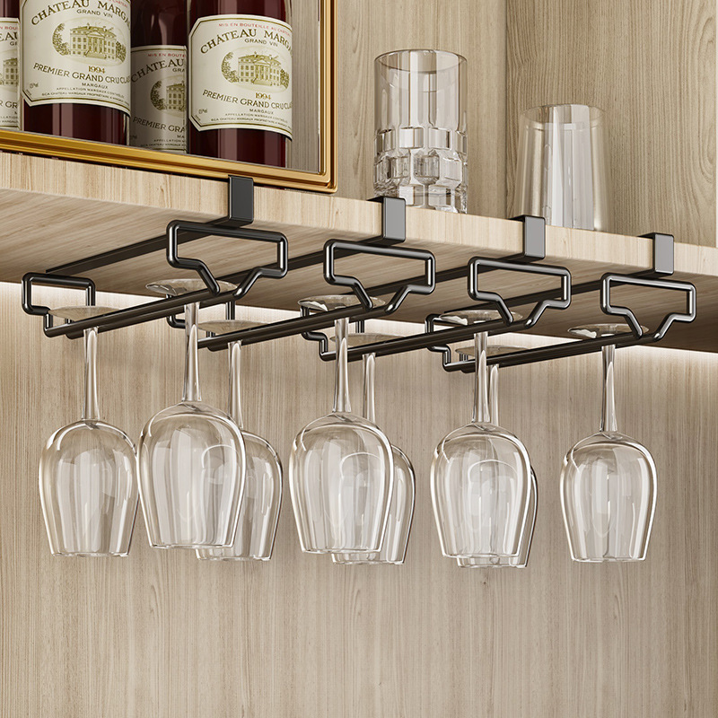 Youqin Punch-Free Red Wine Cup Rack Inverted Wine Cabinet Goblet Storage Rack Home Hanging Light Luxury High-End Ornaments