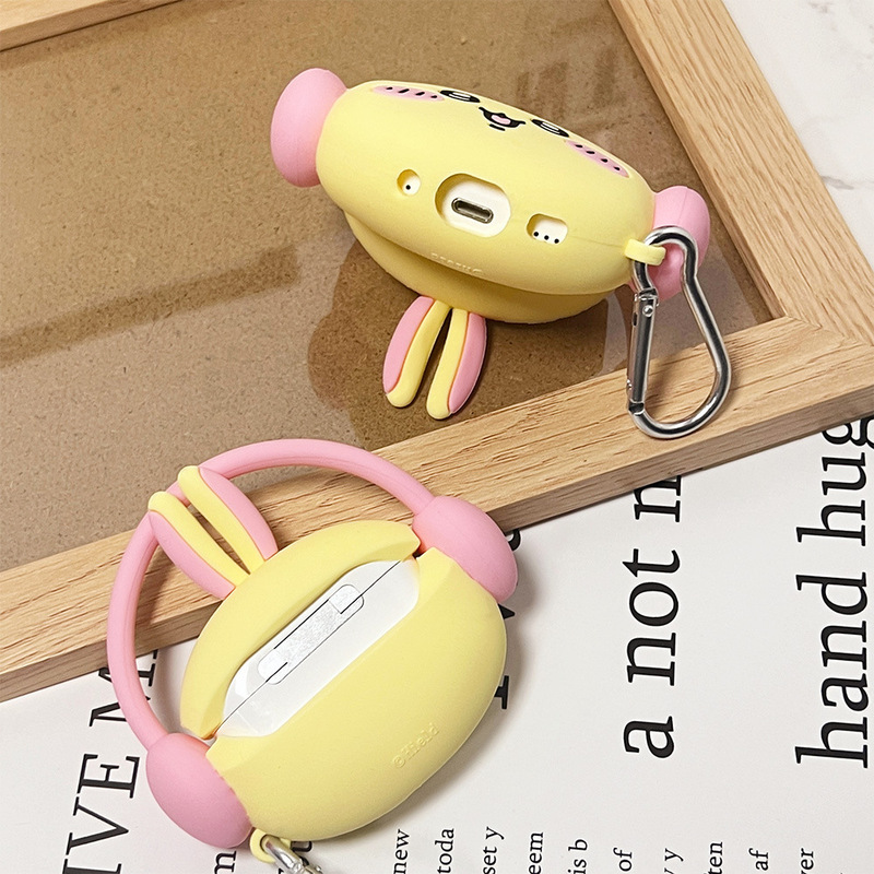 かわいい音楽ウサキairpods proアップルbluetoothイヤホンケース2/3/4世代アニメ保護カバーが適用されます|undefined
