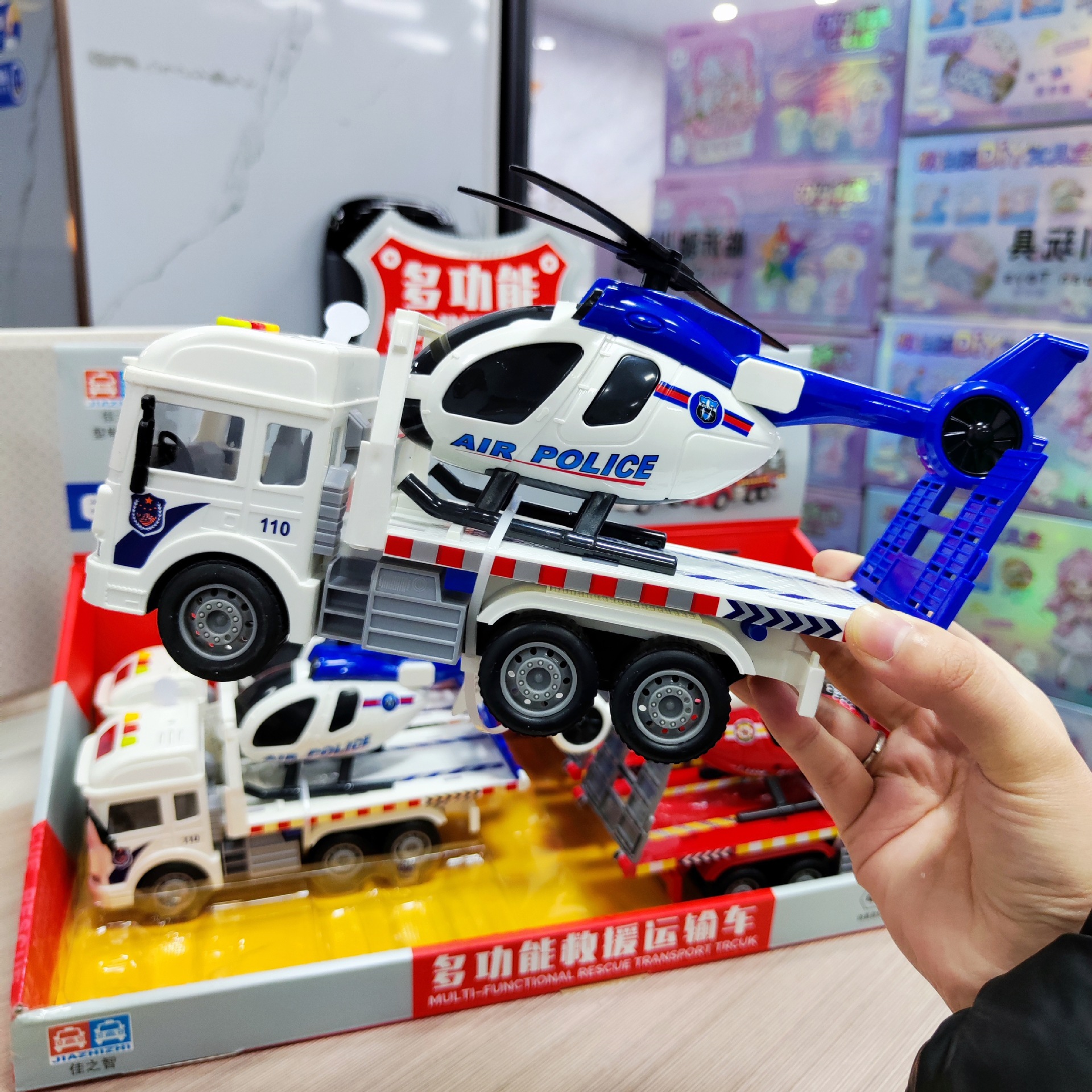 Multifunctional Inertial Rescue Transport Motorcycle Storytelling Music Simulation Sound Effects Boys Educational Children's Toys Wholesale