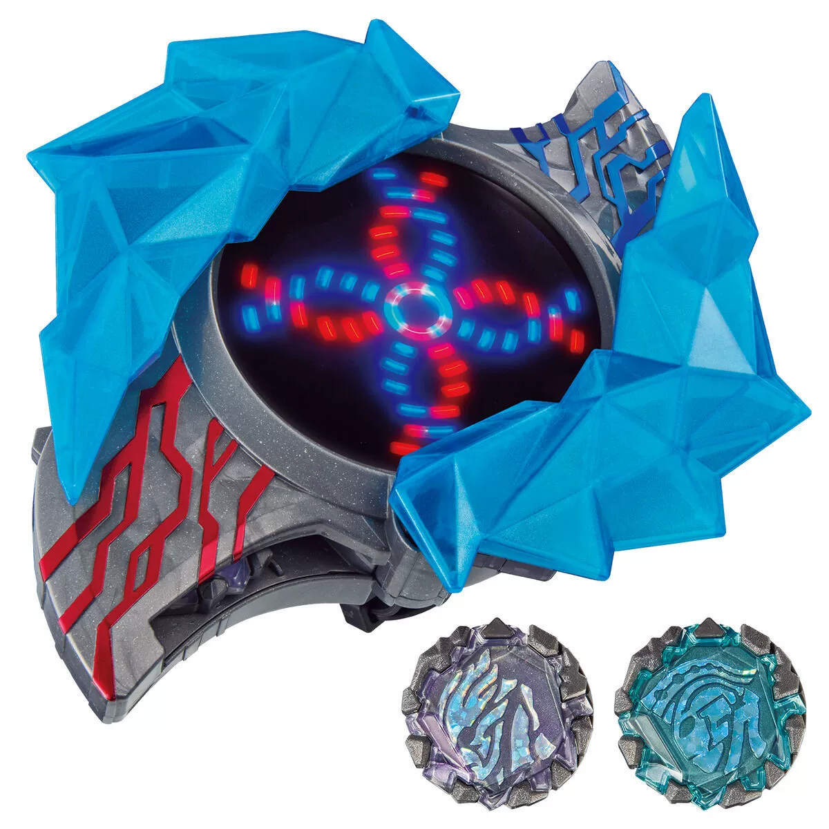 Bandai, Ultra, genuine Ultraman Tiga transformer, bracelet from soft rubber, movable minifigure, toy