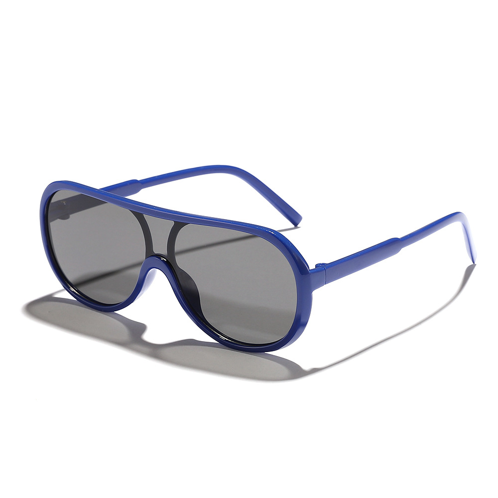Gafas de sol infantiles de una pieza de la marca Rainen con monturas grandes, estilo europeo y americano, gafas de sol infantiles de colores dulces.