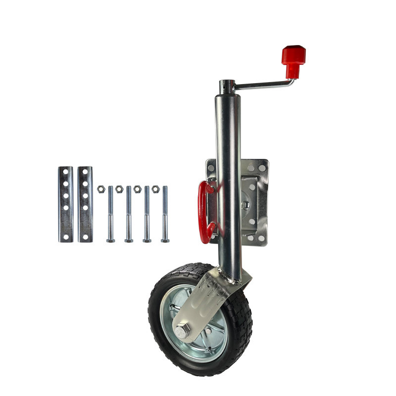 Australian-style hand trailer Jack Top Rolling guide wheel outlet synchronous leg rack RV 10-inch modification accessories