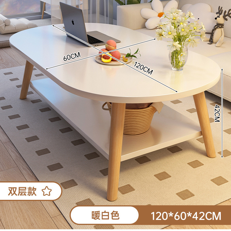 茶几客厅家用小户型双层桌子简易出租屋用简约卧室创意沙发小茶桌|undefined