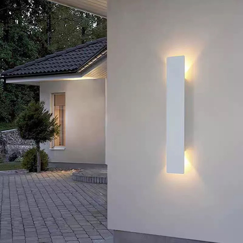 LED长条方形户外防水壁灯别墅庭院花园围墙灯室外露台阳台外墙灯|undefined