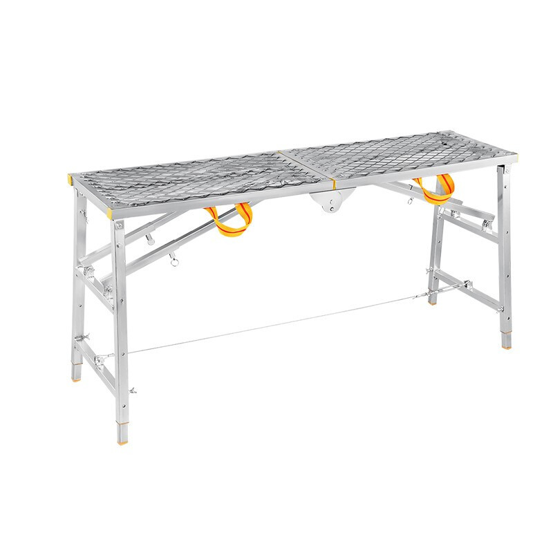 张氏艺佳马凳折叠脚手架加厚多功能伸缩架子便携式登高架钢丝踏板