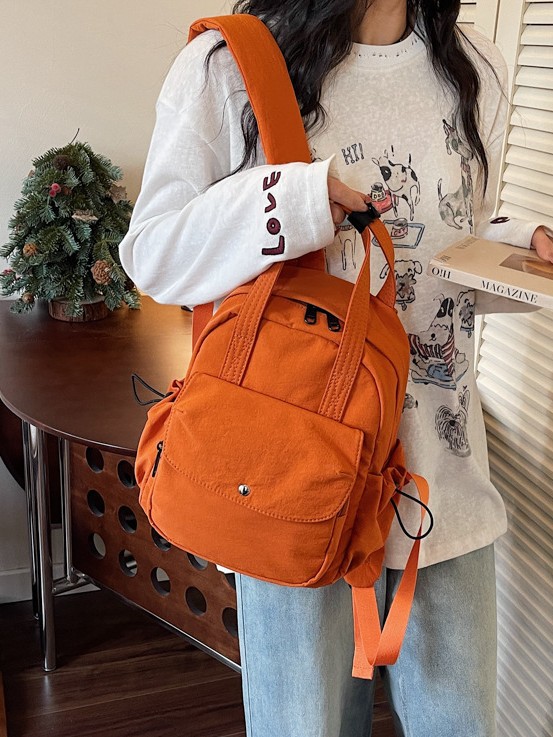 Mochila de nicho ligera, nicho de diseño, mochila portátil, viaje corto, bolsa de moda