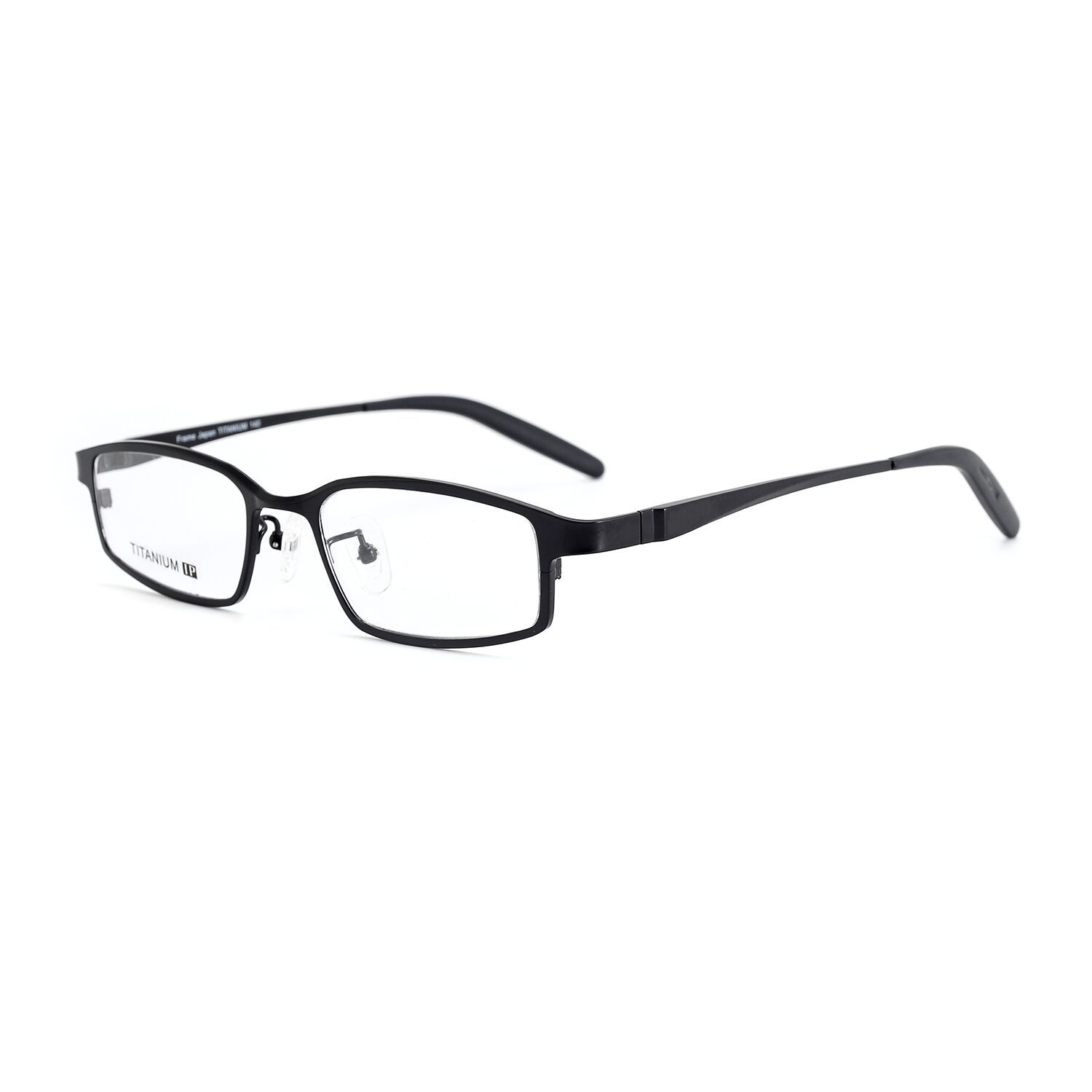 Minimalist Square Titanium Eyeglasses For Men Full Frame Glasses_voghion.com