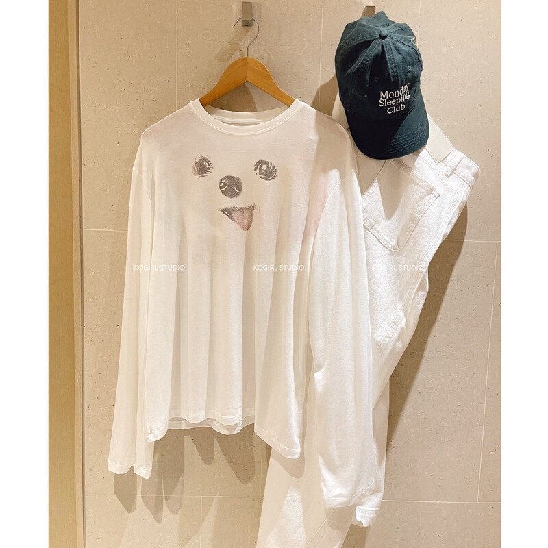 【Bamboo Pattern】Urban Wilderness 2026 Summer New Long Sleeve Thin T-shirt for Women, Loose Casual Printed Top 【Bamboo Pattern】Urban Wilderness 2026 Summer New Long Sleeve Thin T-shirt for Women, Loose Casual Printed Top
