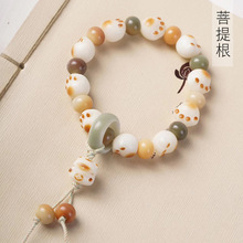 炭烧菩提猫爪DIY喵喵爪爪款手串规格1.2男女手链装饰念珠厂家批发