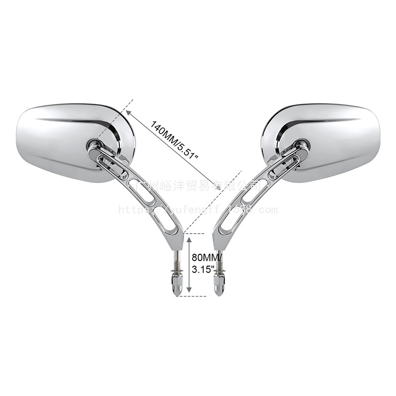 Suitable for Harley Xl883/1200 X48 Dyna Road King Softail 8mm Rearview Mirror Reflector