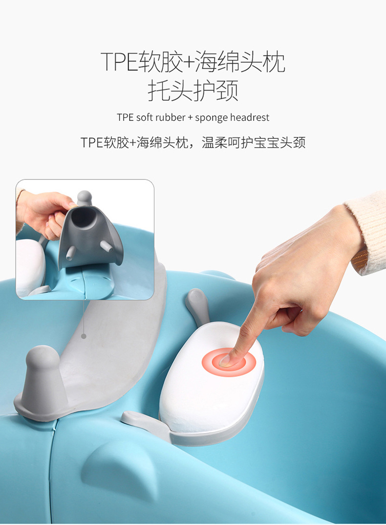 儿童折叠洗头椅男女宝宝加大洗头神器小孩洗头床