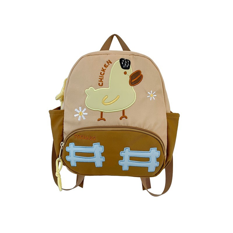 Nuevo jardín de infantes mochila de bebé caricatura lindo pato mochila de niños y niñas transfronterizas mochila de niños