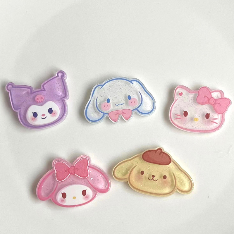 アクリルヘアロープヘアバンド diy ジュエリーアクセサリーブローチバッジ冷蔵庫マグネットクリエイティブ二次元装飾卸売|undefined