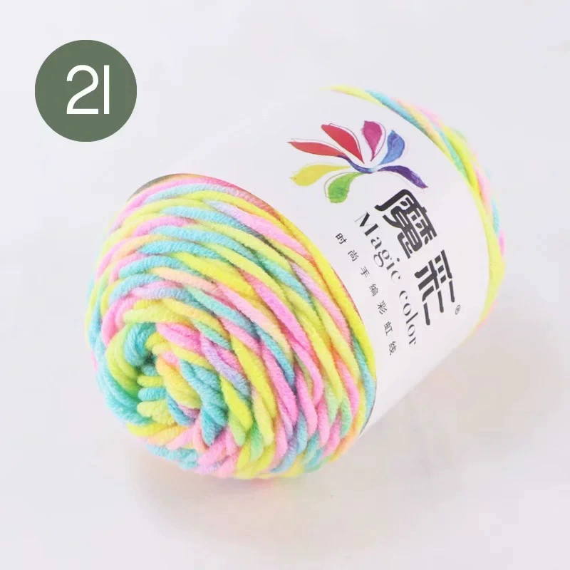 Handmade rainbow yarn ball, multicolor gradient, wholesale options