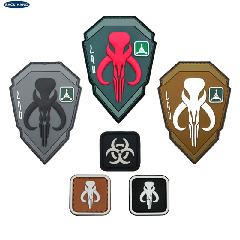 Cross-border Bounty Hunter Patch Bounty Hunter Chapter Velcro Chapter 3D Soft Glue Outdoor Backpack Sticker