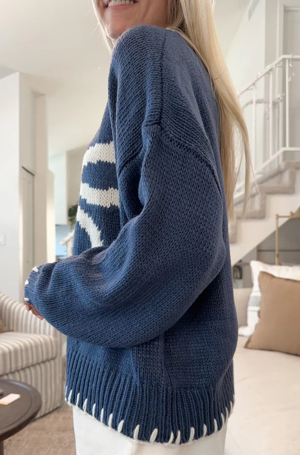 Vêtements pour femmes 2024 nouveau pull de style paresseux haut tricoté nœud jacquard vêtements d'extérieur amples pull pour femmes_voghion.com