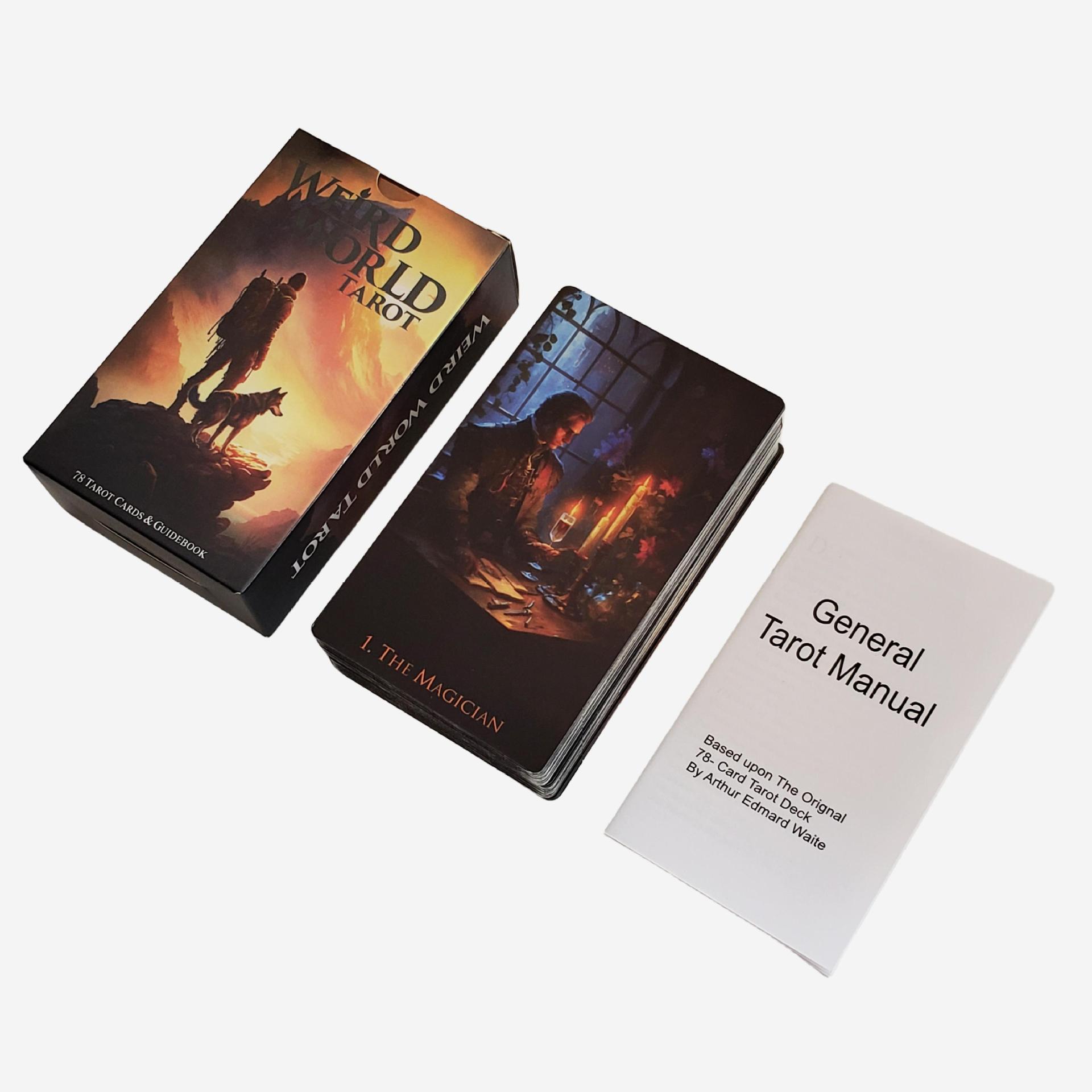 Neues Modell 2023: 12×7 Weird World Tarot-Brettspiel – Freizeitkartenspiel – Grenzüberschreitender Verkaufsschlager_voghion.com