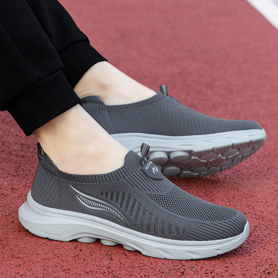 Geniine Foot Shoes for the Elderly Flagship Store genuine goods Men's Summer Hollow-out Dad Middle-aged and Elderly Spring Lightweight Soft-soled Walking Shoes