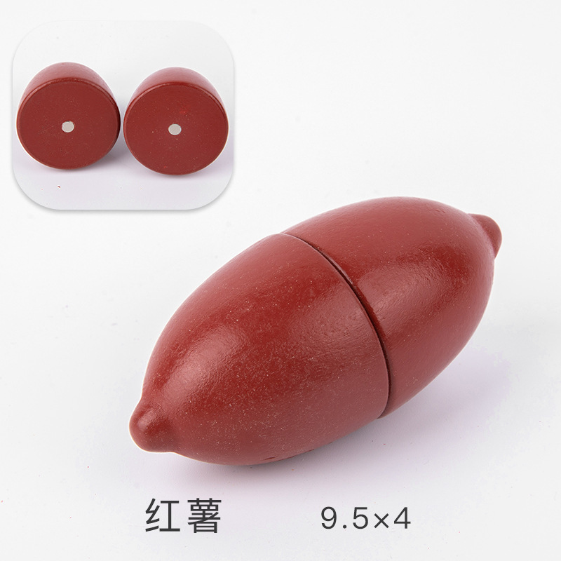 Los niños juegan casa cocina juguetes madera magnética verduras y frutas cortar madera frutas y verduras a granel traje al por mayor