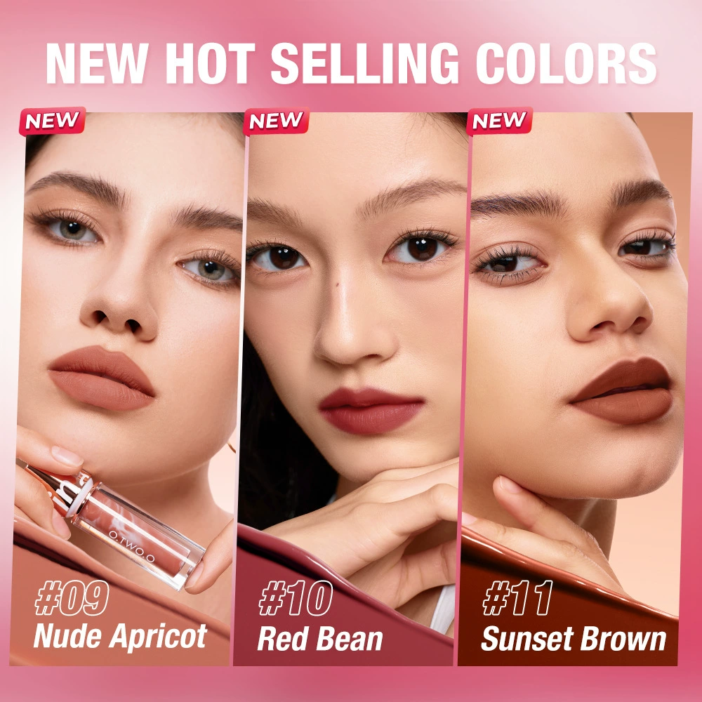 O.TWO.O Velvet Lip Glaze Light Mist Color-Holding Lollipop Lip Glaze SC057