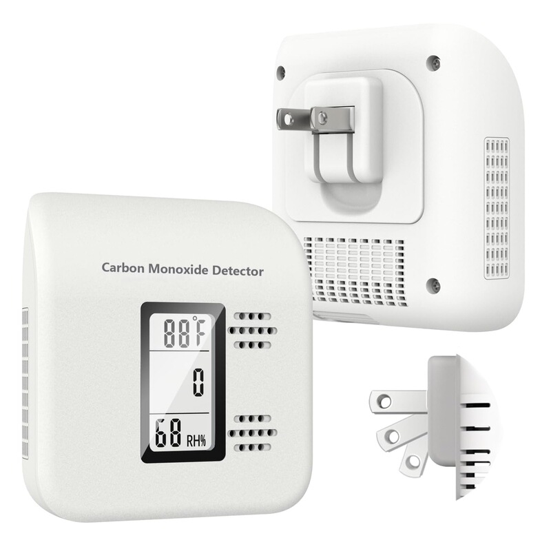 3-in-1 Foldable Plug-In Carbon Monoxide Detector, Yc401Pro Carbon Monoxide Detector