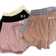 Sports Shorts Women's Waffkle Casual All-match Home A- line Pants Drawstring Outer Wear New High Waist Slim-fit Shorts