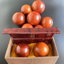 厂家直销花梨木手球红木4.5-6厘米保健球按摩运动手玩批发工艺品