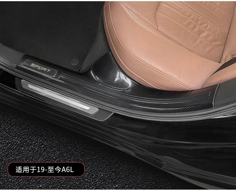 Suitable for Audi Door Sill Strip A6L/Q5L/A4L/A3L/Q3 Modified A7L Welcome Pedal A5 Interior Decoration