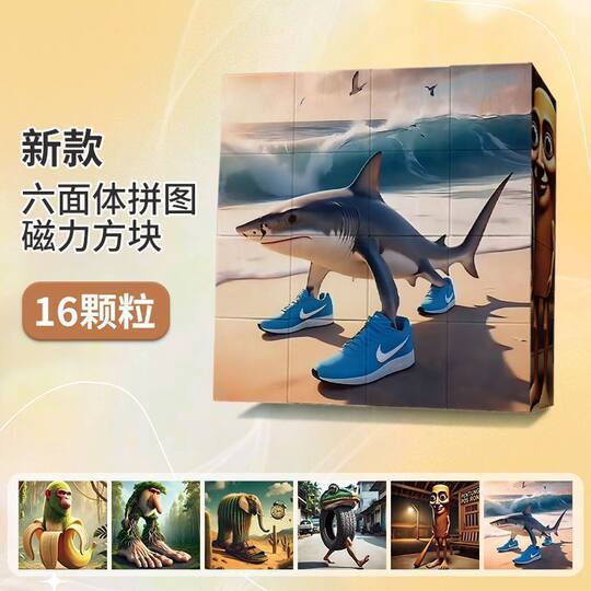 Cross-Border Popular Shanhaijing Magnetic Block Puzzle Wooden Stick Man Tongtongge Building Blocks Educational Assembly Toy for Male Students