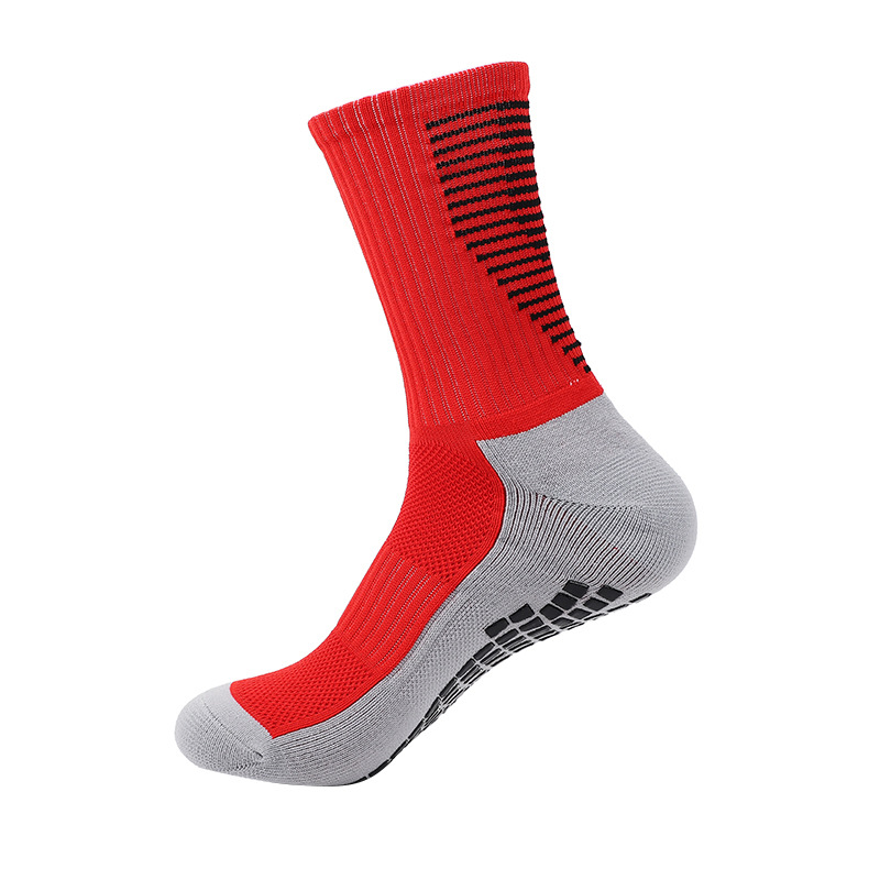 Professional non-slip football socks thick towel bottom in the tube dot men's and women's sports socks basketball socks_voghion.com