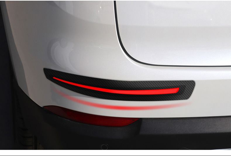 Factory direct sales car carbon fiber pattern anti-collision strip bumper anti-scratch strip sticker body door border scratch protection soft rubber strip