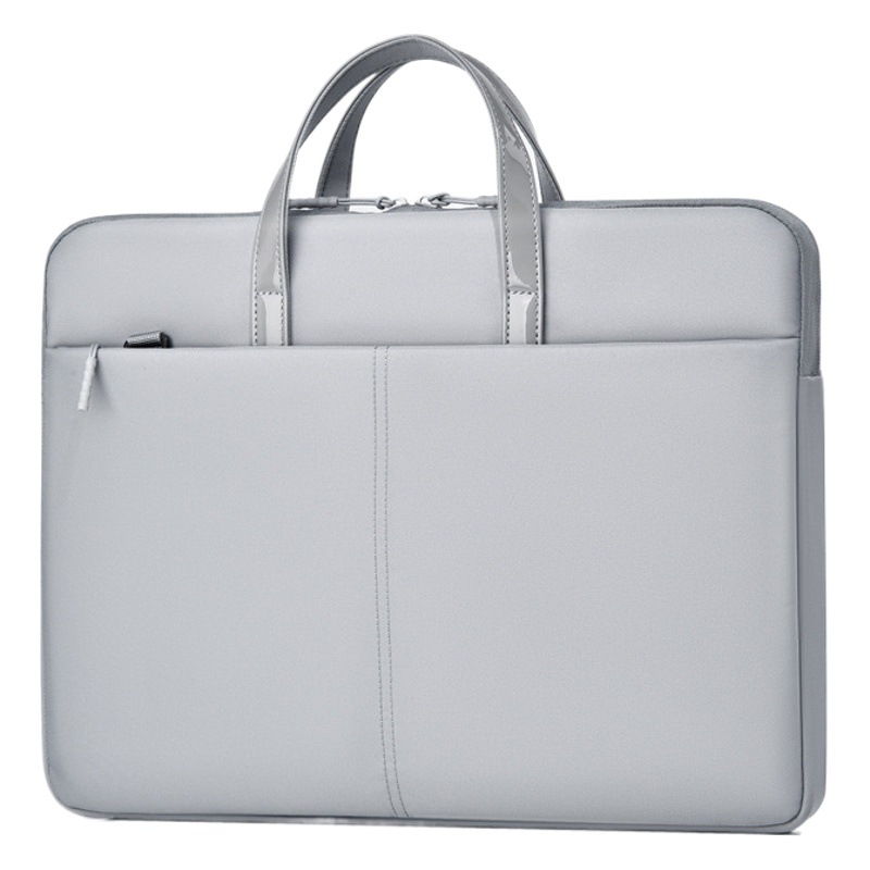 Cross-border luggage storage_new patent leather laptop bag suitable for Apple pro Lenovo 13/15 Huawei Asus