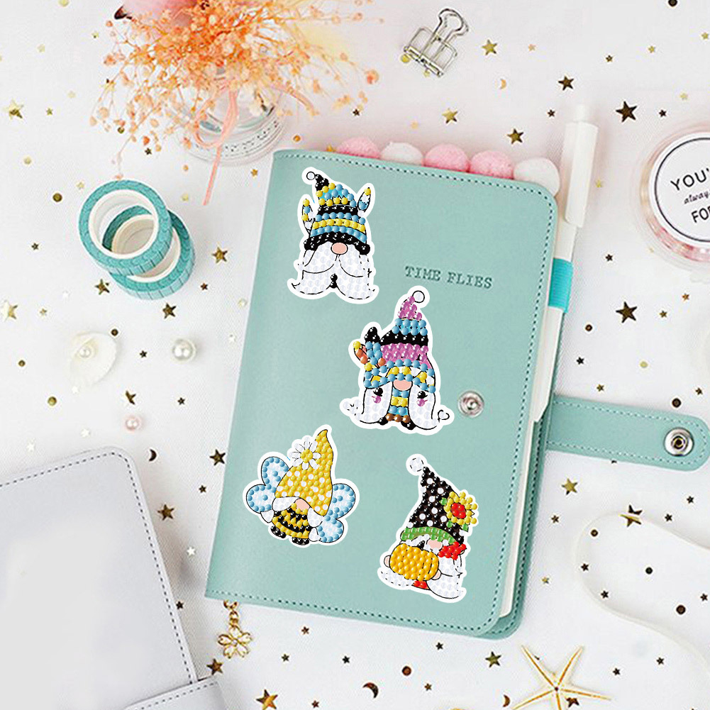 Monstruo de Halloween transfronterizo diamante pegatinas de dibujos animados aleatorios pegatinas DIY pegatinas de pared decoración al por mayor