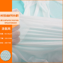 20D内衣网布 厂家弹力网布弹力内衬面料经编涤氨网内衣定型网外贸