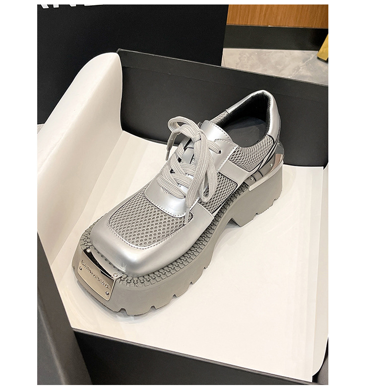 Scarpe da donna con tacco spesso, suola spessa, stile Wasteland rialzato, scarpe derby personalizzate, decorazione in metallo, scarpe da donna super cool_voghion.com