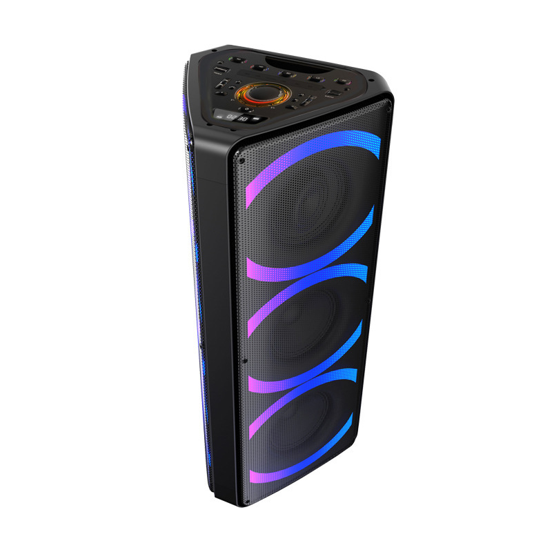 HOXEN L-6801A両面8インチポータブルk歌自慢LEDモバイル広場舞bluetoothオーディオ|undefined