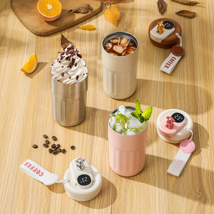 Intelligent temperature measurement 316 stainless steel coffee cup high-looking double-layer vacuum Cup men's and women's portable portable gift water Cup