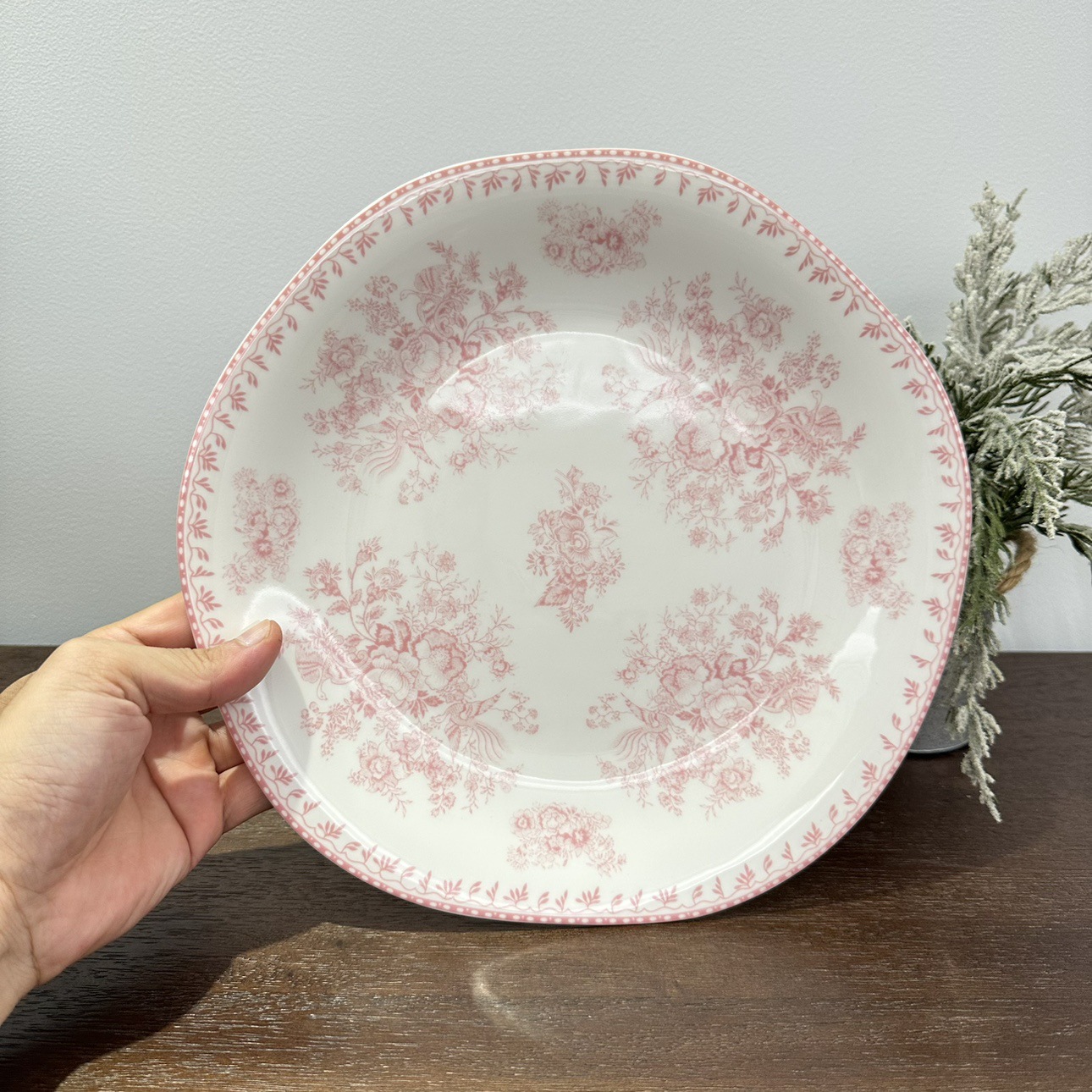 LZ Cross-border Lusheng Vajilla Cerámica Serie Lancaster Tazón de arroz Plato plano Plato de comedor