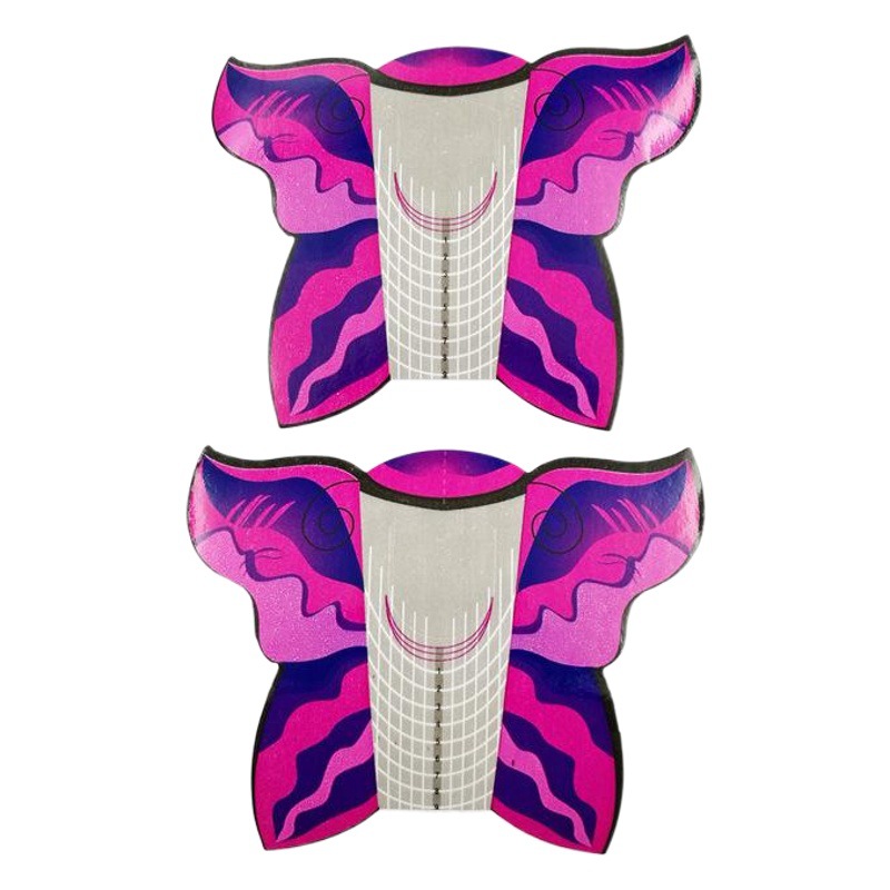 Nail Art Butterfly titular de papel 100/500 piezas de fototerapia de uñas de cristal titular de papel de uñas que hace la herramienta de extensión de uñas