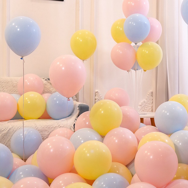 Globos al por mayor en colores macarrón, gruesos y a prueba de explosiones, para eventos en centros comerciales, decoración de escenarios, arreglos de cumpleaños, varios colores.