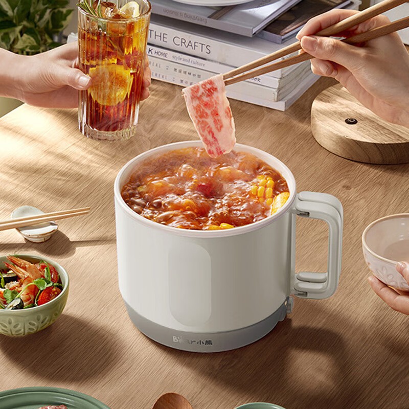 小熊DRG-H12U3电煮锅小电锅多功能多用途1.2L小煮锅小火锅