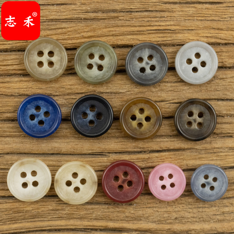 Zhihe spot gray blue pink rice white yellow shirt button shirt polo cardigan shirt urea button button button