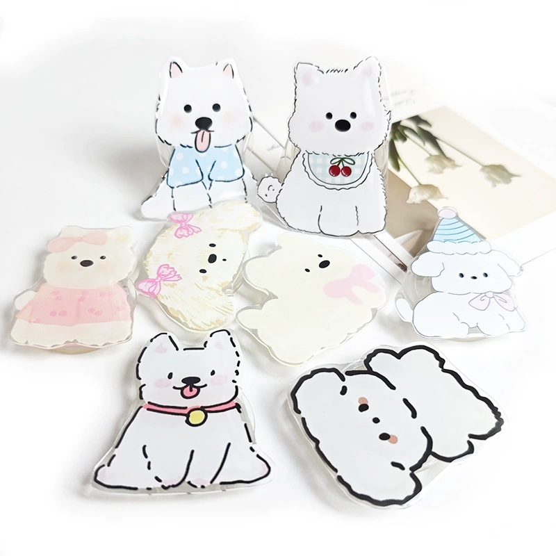 Держатель для телефона с воздушной подушкой, серия «Милый щенок», универсальный, на клейкой основе, мультяшный, настольный, для ленивых, очаровательный, портативный