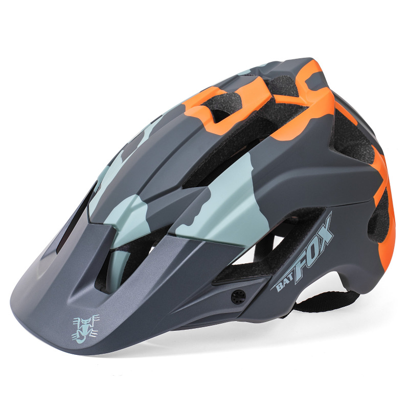 Batfox fuera de la carretera monopatín casco medio casco polea bicicleta casco protector montaña bicicleta montar casco