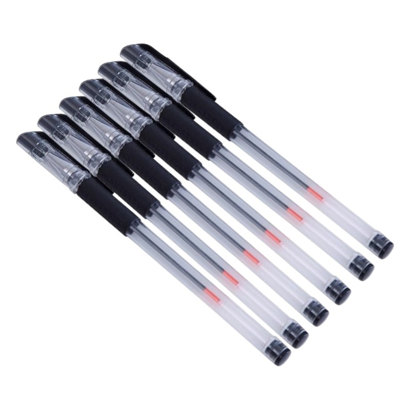 Bolígrafo de gel estándar europeo, bolígrafo con punta de bala de 0,5mm, bolígrafo con punta de aguja, bolígrafo a base de agua de carbono, bolígrafo para firma, bolígrafo para examen de oficina