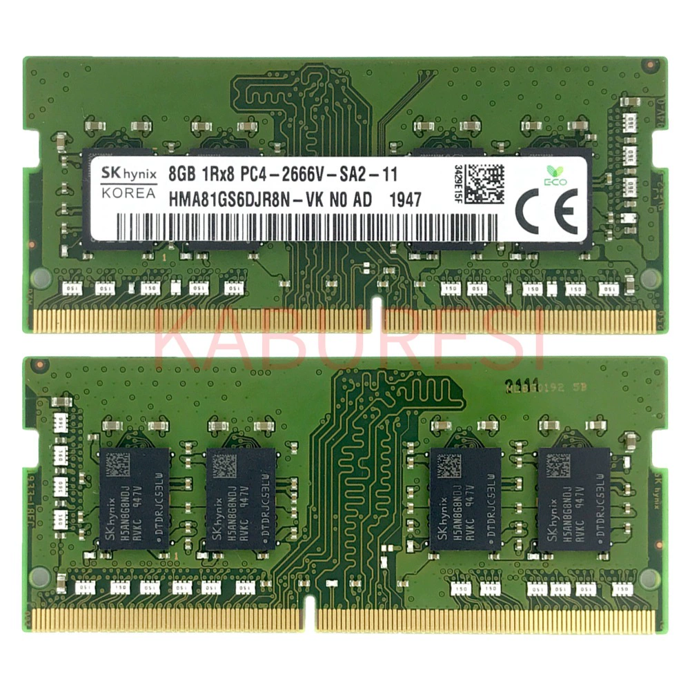 Hynix DDR4 8G 2666MHZ Laptop Memory Bar PC4-21300 HMA81GS6CJR